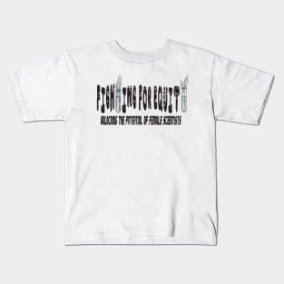 Fithing for equity; unlocking the potential of female scientists Kids T-Shirt